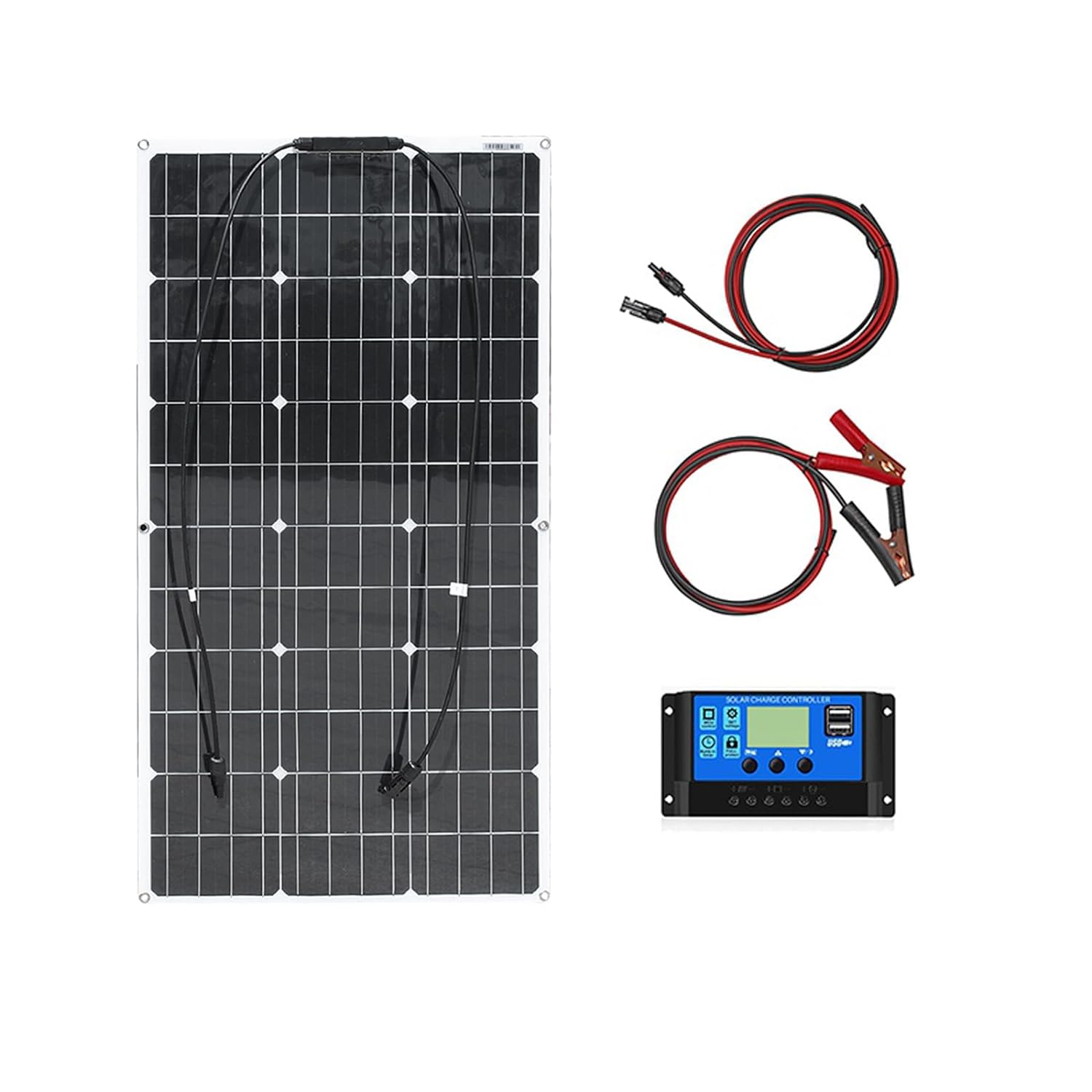 100W Kit de Panel Solar Flexible Módulo Monocristalino